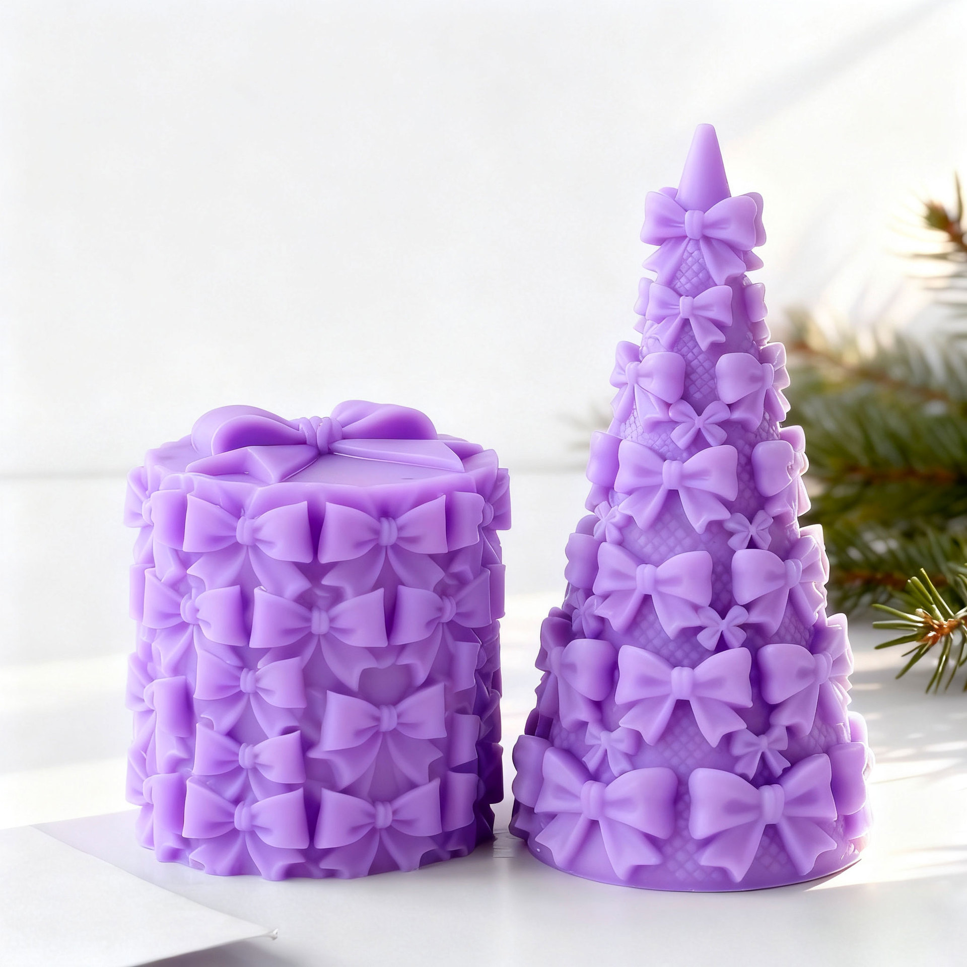 Xmas Candle Making - 3D галстук-бабочка для рождественской елки, подарочная