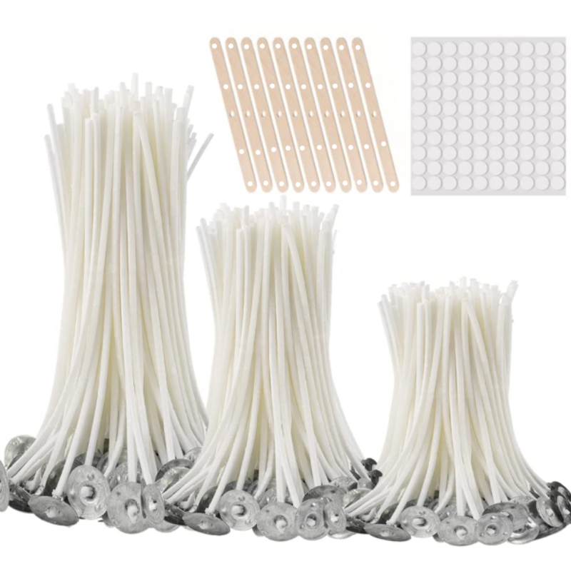 Cotton Wick Pre Tabbed - 100 шт. бездымные фитили для свечей
