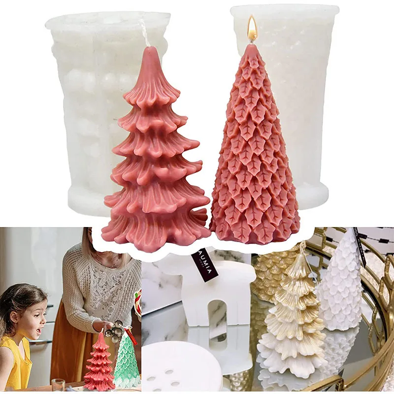 Xmas Candle Making - 3D силиконовая форма в форме дерева