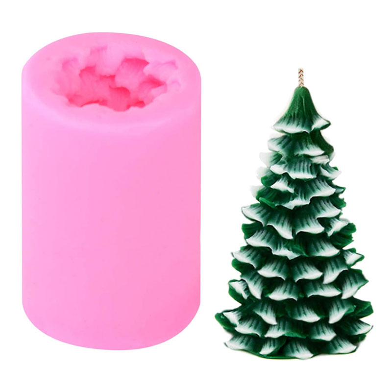 Xmas Candle Making - 3D форма для рождественской елки, силиконовые
