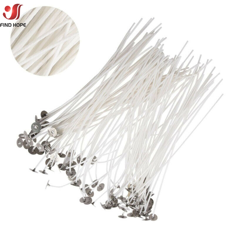 100 шт./пакет, бездымные фитил – обзор и цена Cotton Wick Pre Tabbed