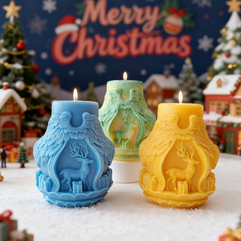 DIY Рождественская серия цилин – обзор и цена Xmas Candle Making