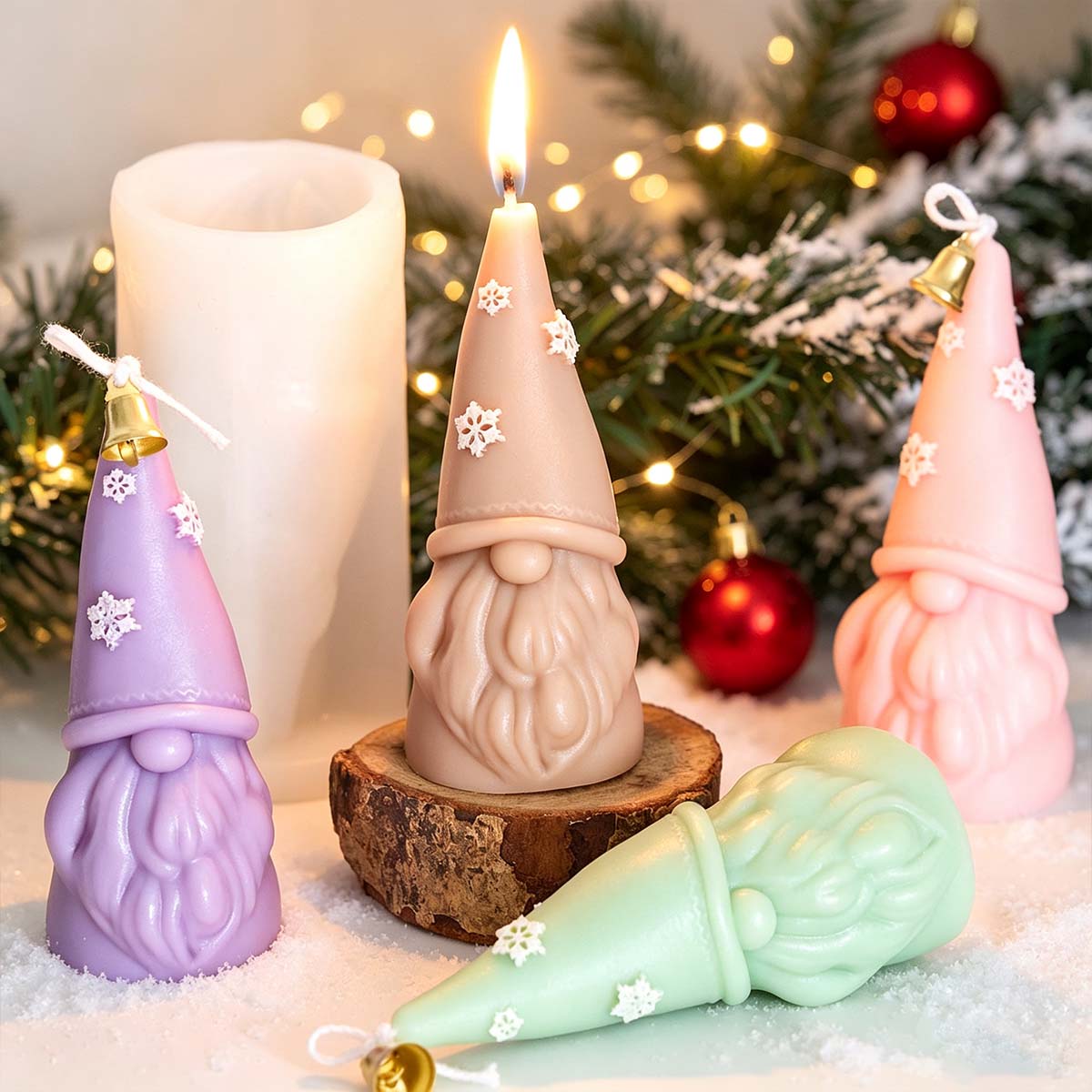 Силиконовая форма для рождеств – обзор и цена Xmas Candle Making