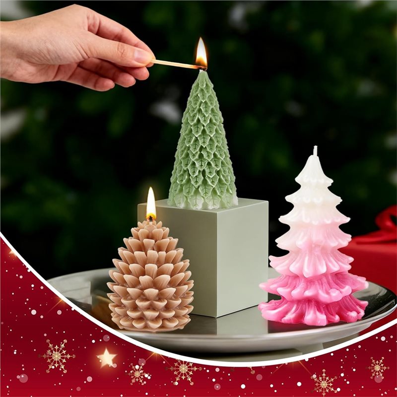 Рождественские силиконовые фор – обзор и цена Xmas Candle Making