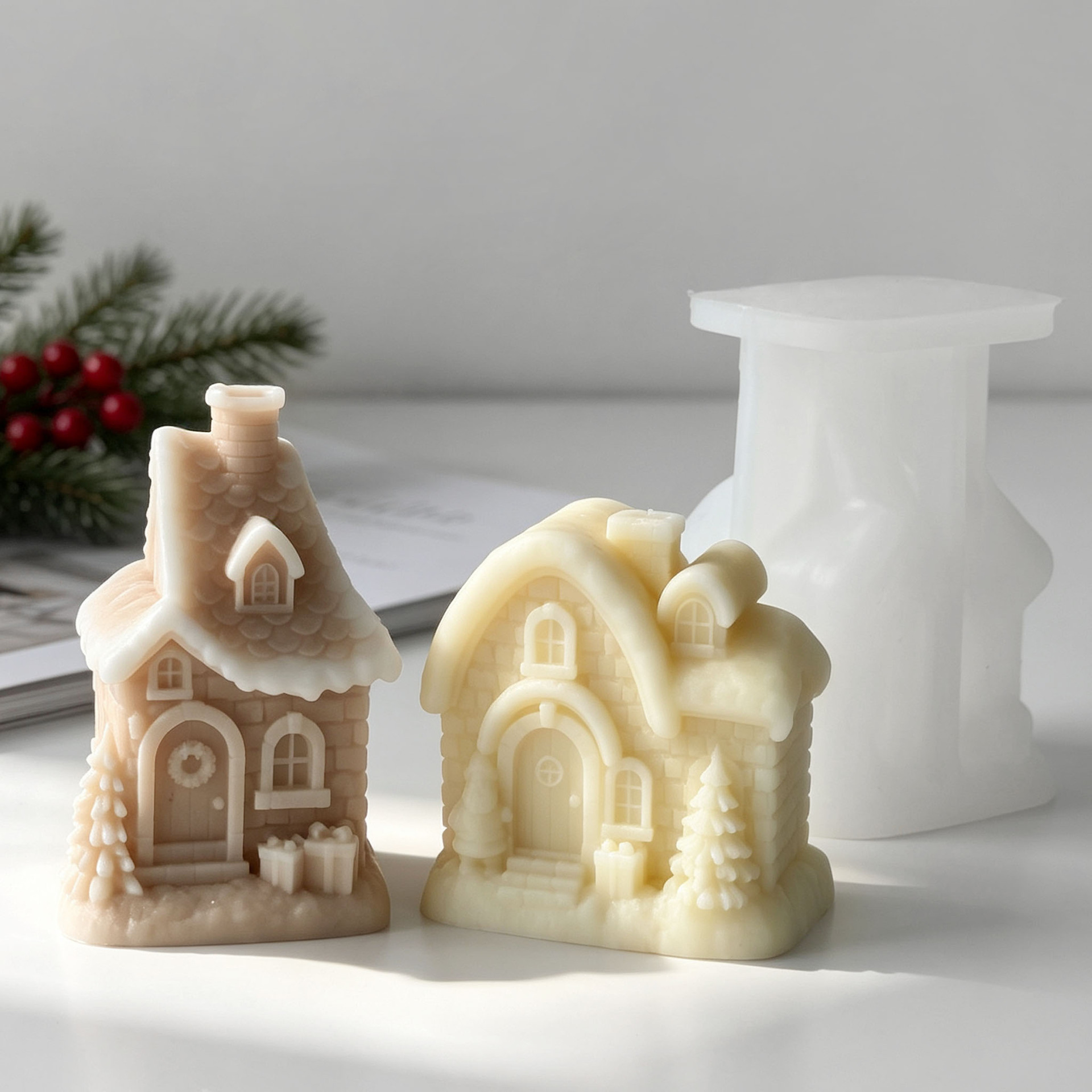 Силиконовая форма для рождеств – обзор и цена Xmas Candle Making