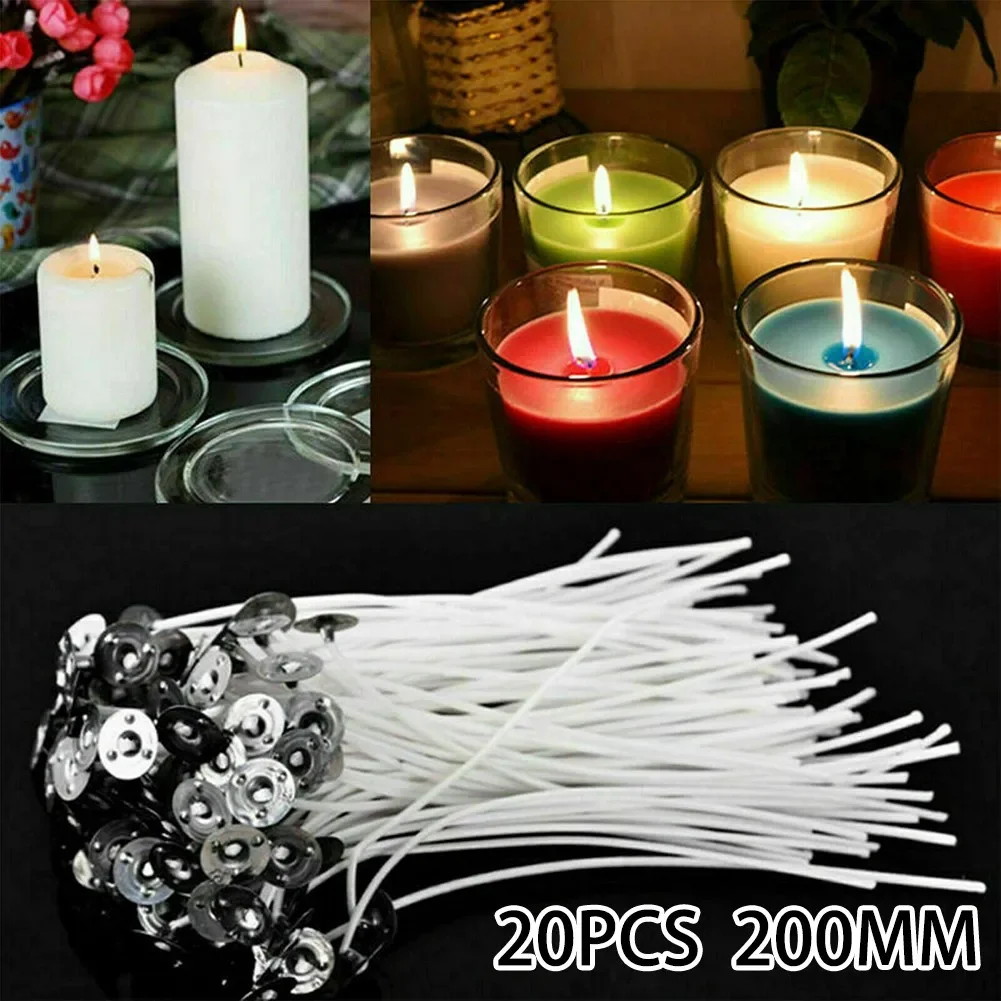 20 шт. бездымные фитили для св – обзор и цена Cotton Wick Pre Tabbed