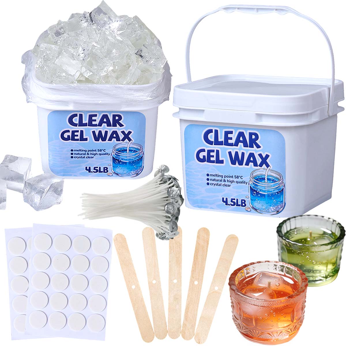 Набор прозрачного желеобразног – обзор и цена Candle Making Gel Wax